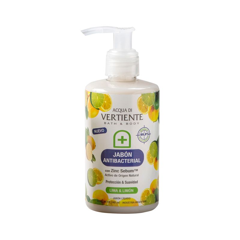 VERTIENTE-JABON-LIQUIDO-ANTIBACTERIAL-LIMA---LIMON-240-ML