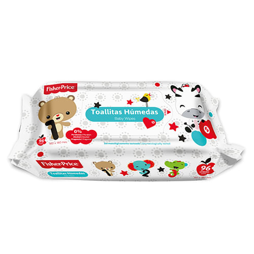 FISHER-PRICE-TOALLAS-HUMEDAS-96-UNIDADES-CON-STICKER