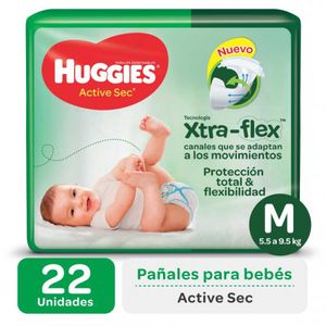 Pañales flexi comfort talle m (22 unidades)