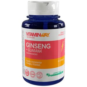 Suplemento dietario ginseng + guarana frasco (60 capsulas)