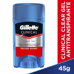 Antitranspirante en gel clinical pressure defense clear 45 gr