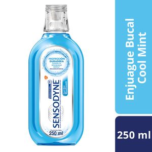 Enjuague bucal cool mint para dientes sensibles aliento fresco 250 ml