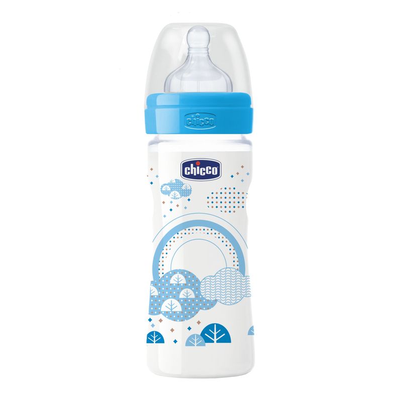 CHICCO-BIBERON-WELLBEING-BOY-FLUJO-AJUSTABLE-250-ML