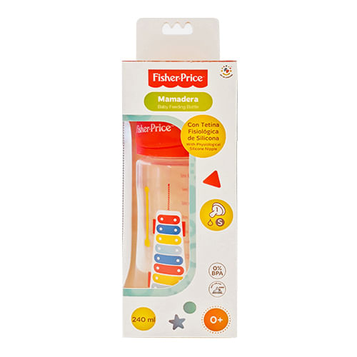 FISHER-PRICE-TOYS-MAMADERA-C-TETINA-SILIC-TAPA-ROJA-240-ML
