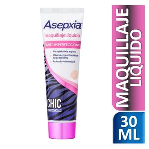 Asepxia maquillaje liquido sexy claro 30 ml