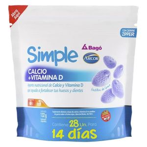 Suplemento dietario calcio + vitamina d (28 pastilla de goma)