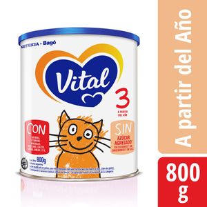 Fórmula láctea nutri plus 3 +1año lata 800 grs