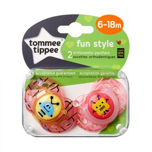 Chupete 6-18meses tt fun style 2pk nena