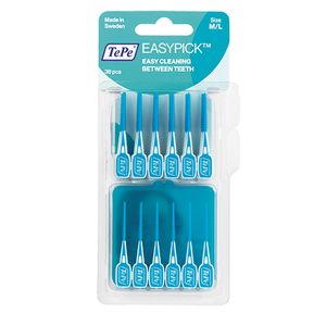 Palillos interdentales easypick turquesa m/l