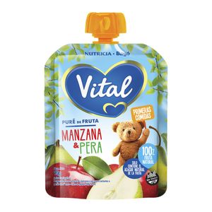 Pure de frutas manzana y pera por 90 ml