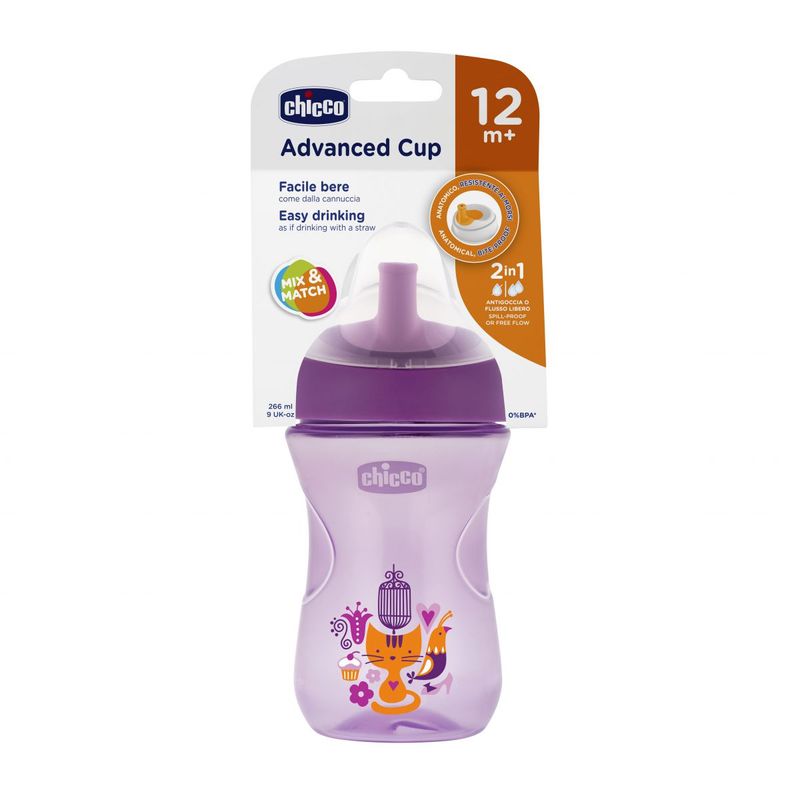 CHICCO-VASO-ANTIDERRAME-ADVANCED-CUP-GIRL---12-MESES