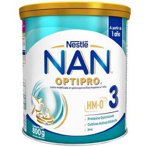 Fórmula láctea nan 3 optipro 800 gr