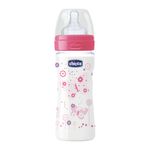 CHICCO-BIBERON-WELLBEING-GIRL-FLUJO-AJUSTABLE-250-ML