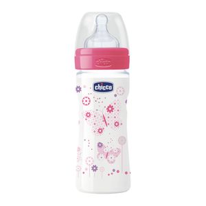 Biberon wellbeing girl flujo ajustable 250 ml