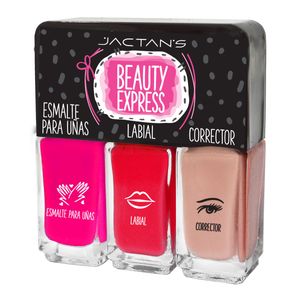 Beauty express casual pink (esmalte + labial + corrector)