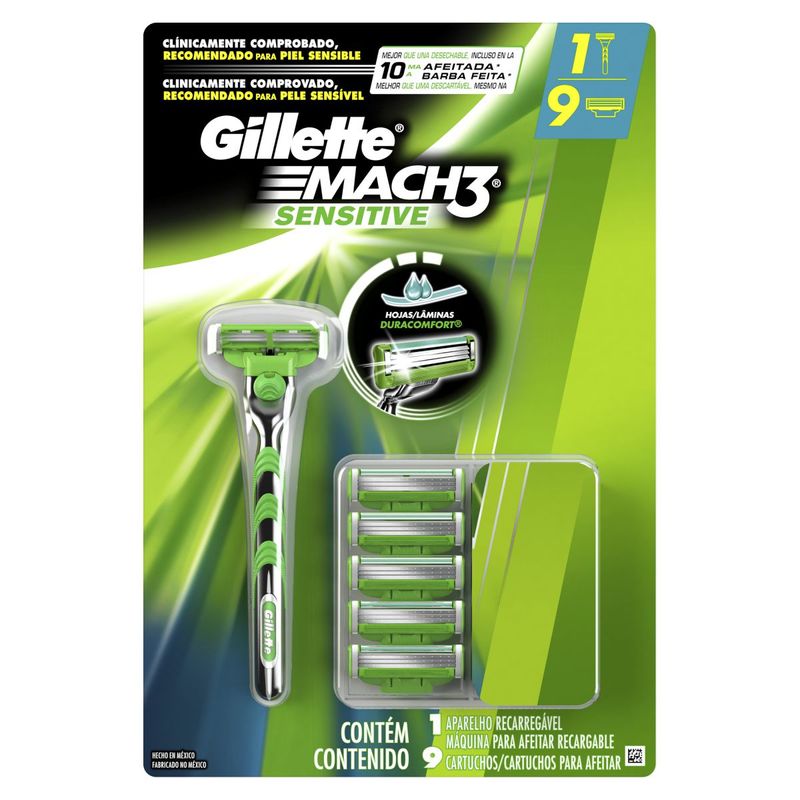 GILLETTE-MAQUINA-PARA-AFEITAR-RECAR.-MACH3-SENSITIVE-9-CART
