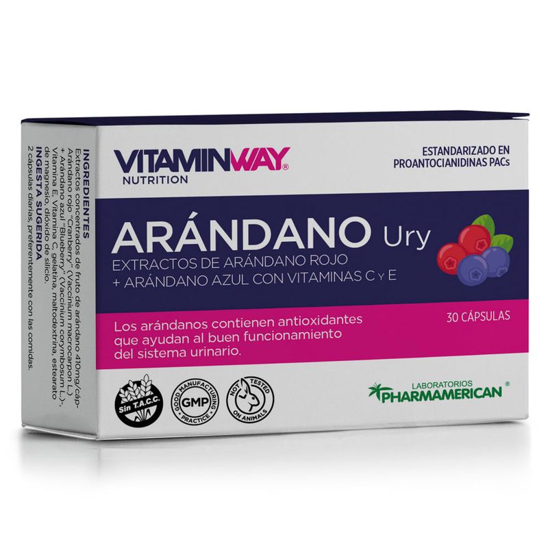 VITAMINWAY-SUPLEMENTO-DIETARIO-ARANDANO-URY-ESTUCHE--30-CAP-