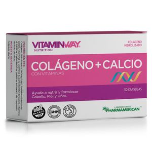 Suplemento dietario colageno + calcio (30 cápsulas)
