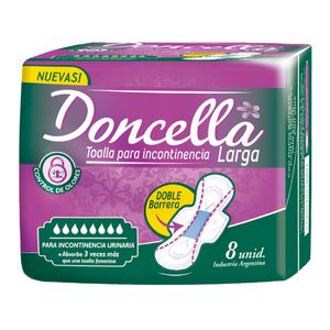 Toallitas para incontinencia larga (8 u)