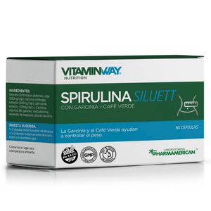 Suplemento dietario spirulina siluett estuche (60 capsulas)