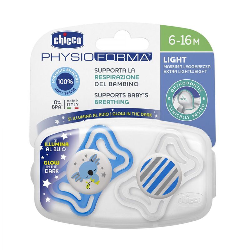 CHICCO-CHUPETE-PHYSIO-LIGHT-LUMINOSO-6-16-MESES-2UNID