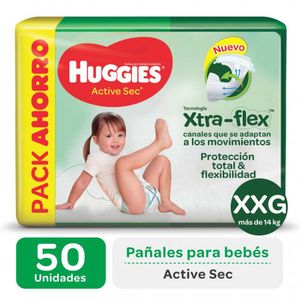 Pañales flexi comfort talle xxg (50 unidades)