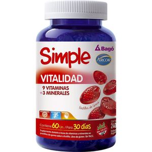 Suplemento dietario vitalidad (60 pastilla de goma)