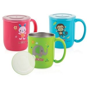Vaso de acero inoxidable con tapa