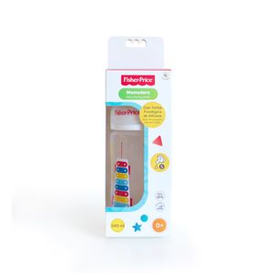 Mamadera con tetina de silicona 240ml tapa blanca