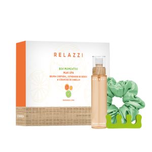 Box mini spa momentos naranja lima(bruma + scrunchi + separador)