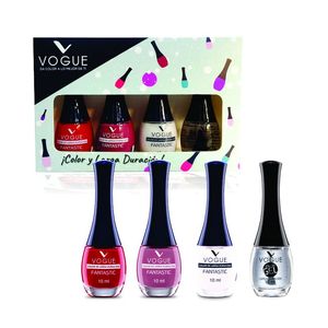 SET FIESTA ESMALTES PARA UnAS FANTASTIC (4 UNIDADES)