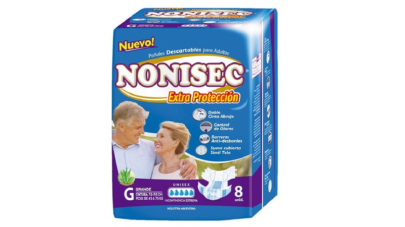 Pañales para Adultos unisex anatomicos XG