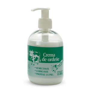 Crema ordeñe con aloe vera y vitamina a con dosificador 250 gr
