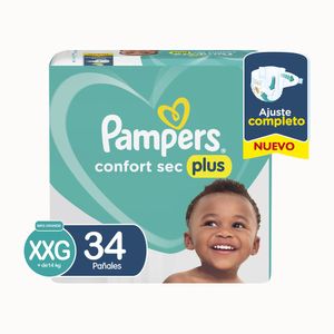 Pañales confort sec hipoalegénico talle XXG (34 Unidades)
