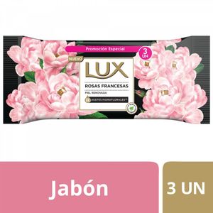 Jabon pastilla rosas francesas 125 gr (3 unidades)