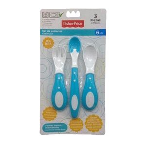 Set de cubiertos azul (3 piezas)