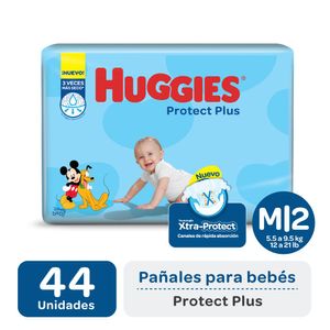 Pañales protec plus talle m (44 unidades)