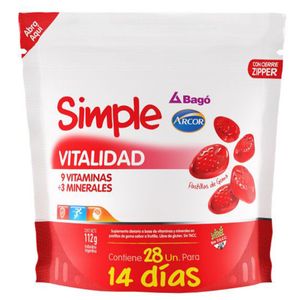 Suplemento dietario vitalidad (28 pastilla de goma)