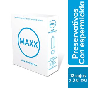 Preservativos espermicida (12 cajas de 3 unidades c/u)