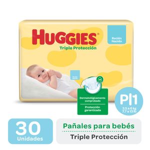 Pañales clásicos triple protección talle p (30 unidades)