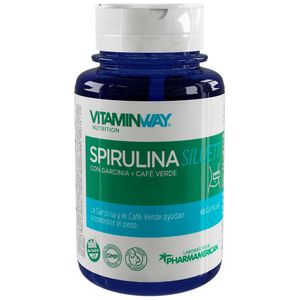 Suplemento dietario spirulina siluette frasco (60 capsulas)