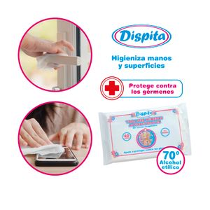 Toallas humedas antibacterianas 40 unidades