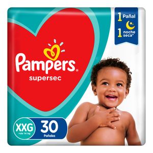 Pañales supersec extra plus talle xxg (30 unidades)