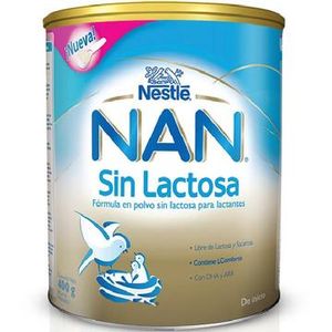 Fórmula láctea nan sin lactosa 400 grs