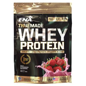 Suplemento deportivo whey protein frutillas a la crema 453 gr