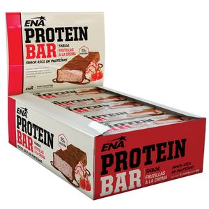 Barra protein bar frutillas a la crema (16 barras)
