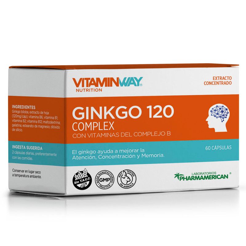 VITAMINWAY-SUP.-DIET.GINKGO-120-COMPLEX-ESTUCHE--60-CASULAS-