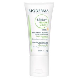 Sebium global cover tratamiento con color piel mixta propensa al acné 30 ml