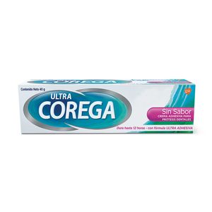 Adhesivo para prótesis dentales ultra crema sin sabor 40 gr
