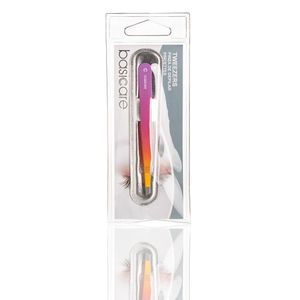 Pinza de depilar de acero inoxidable y puntas curvas